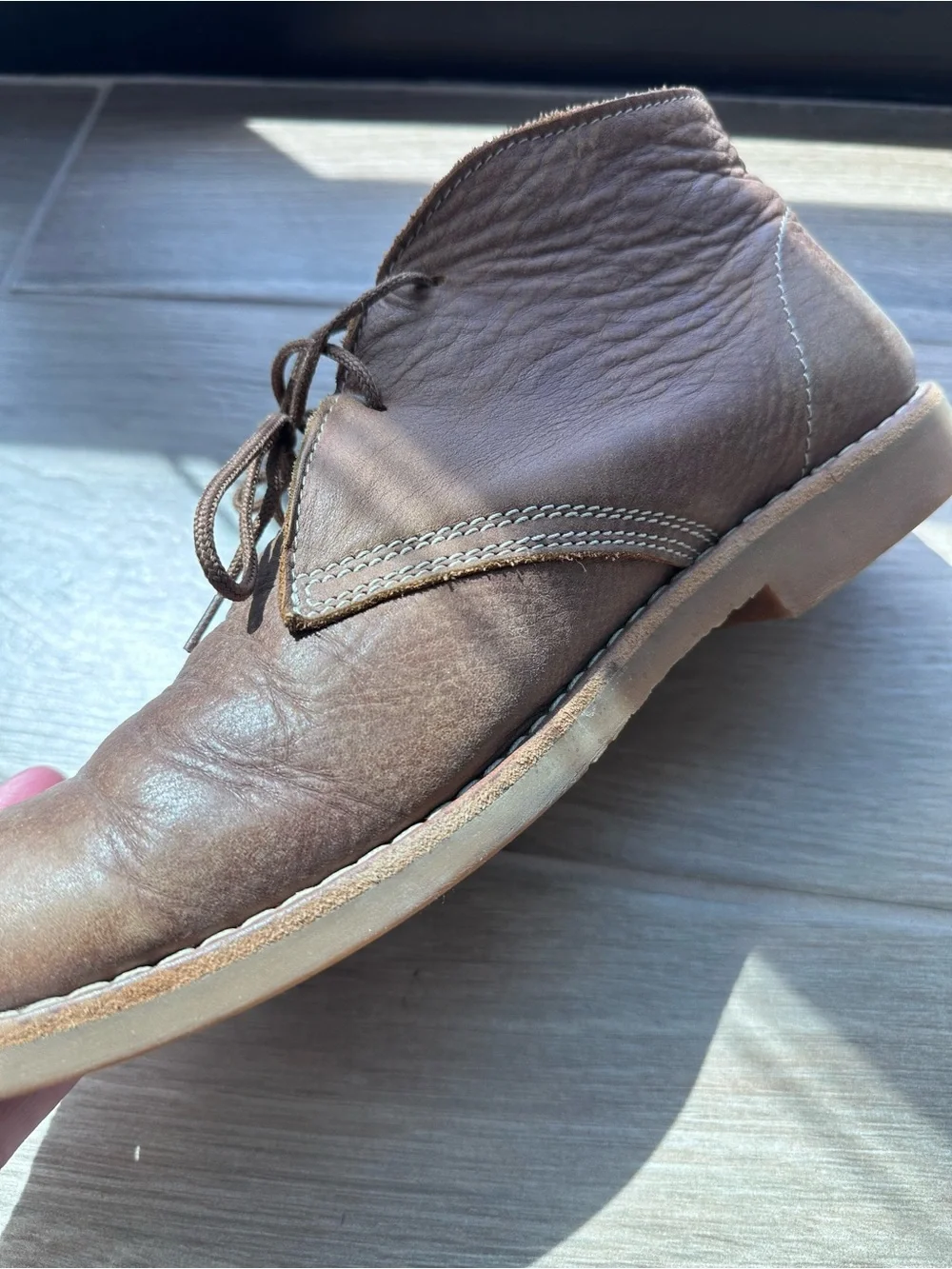 Roots Brown Leather Chukka Boots